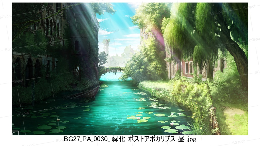🖼️ 個別販売 【BG_27 運河の風景 ver1.0】