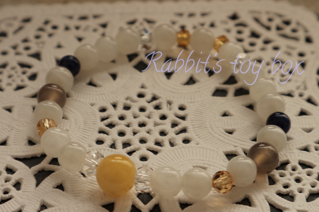 刀剣乱舞 鶴丸国永イメージ 天然石ブレスレット