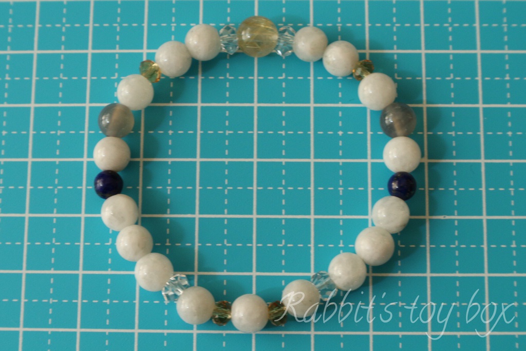 刀剣乱舞 鶴丸国永イメージ 天然石ブレスレット