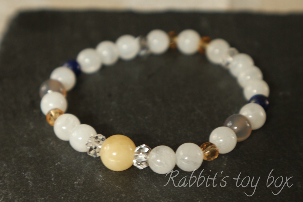 刀剣乱舞 鶴丸国永イメージ 天然石ブレスレット