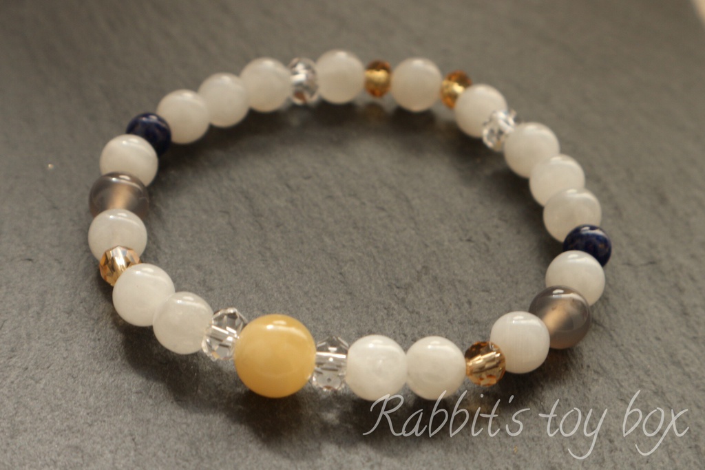 刀剣乱舞 鶴丸国永イメージ 天然石ブレスレット