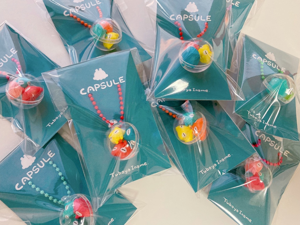 メンダコカプセルキーホルダー(3匹入り)