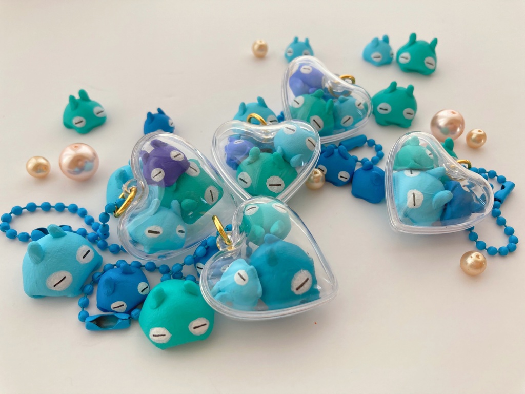 メンダコカプセルキーホルダー 【ハート型】