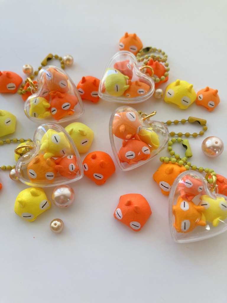 メンダコカプセルキーホルダー 【ハート型】