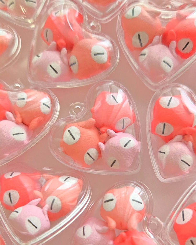 メンダコカプセルキーホルダー【ハート】