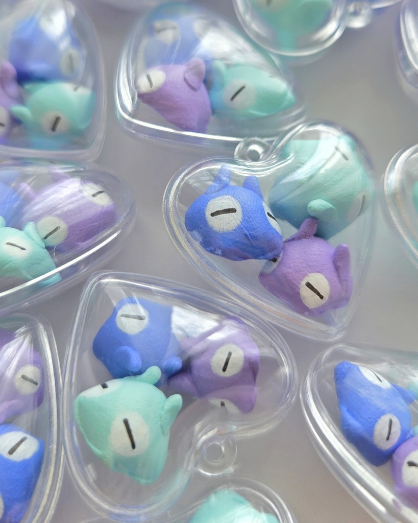 メンダコカプセルキーホルダー【ブルーハート】