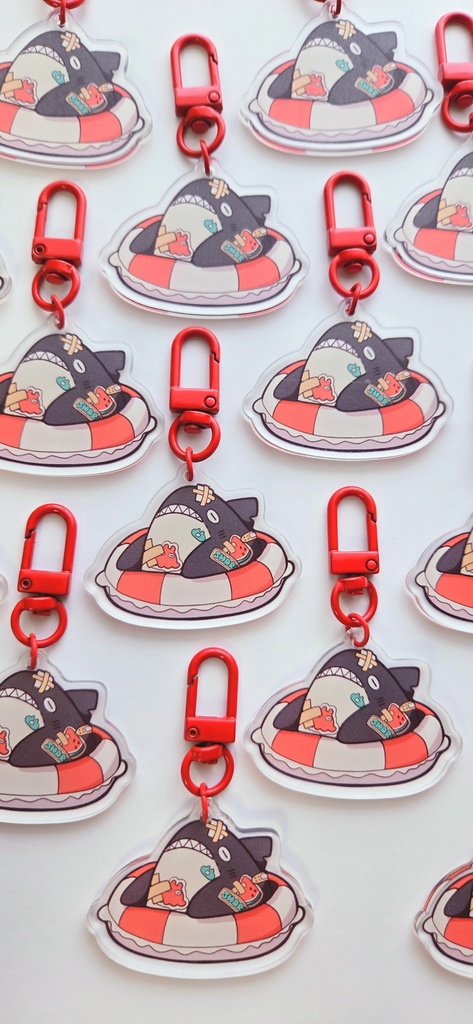 泳げないサメキーホルダー