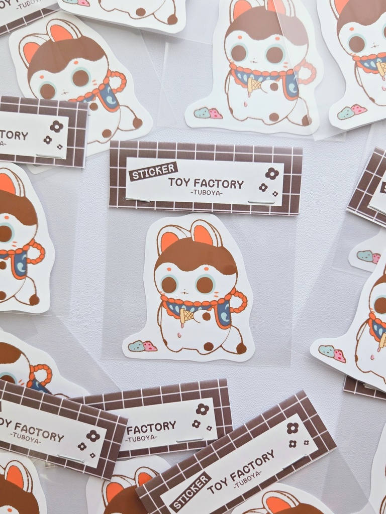 アイス落としちゃった　【シール】