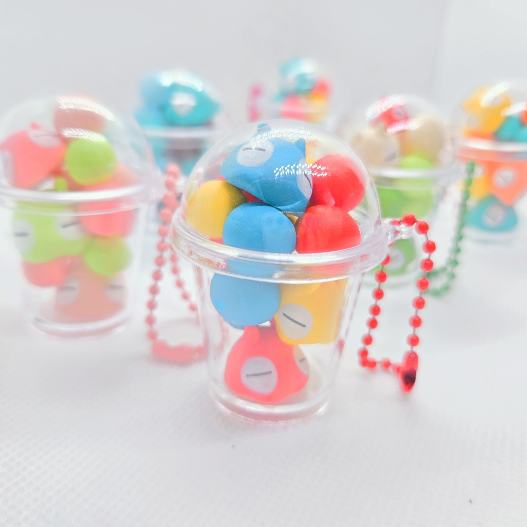 ドリンクカップメンダコキーホルダー