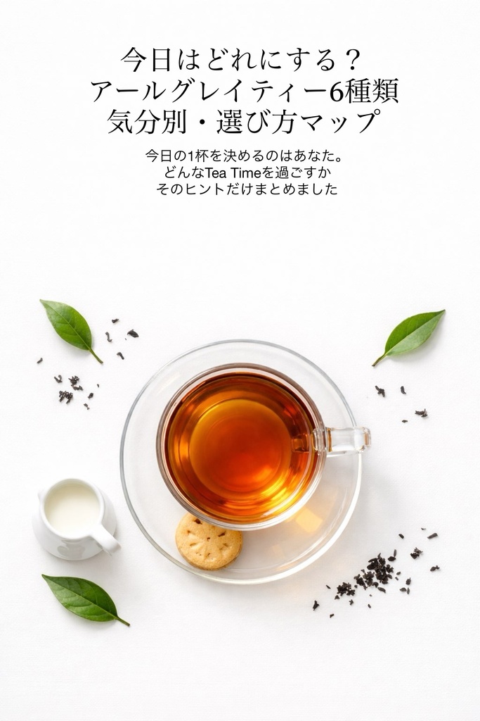 今日はどれにする？ アールグレイティー6種類 気分別・選び方マップ