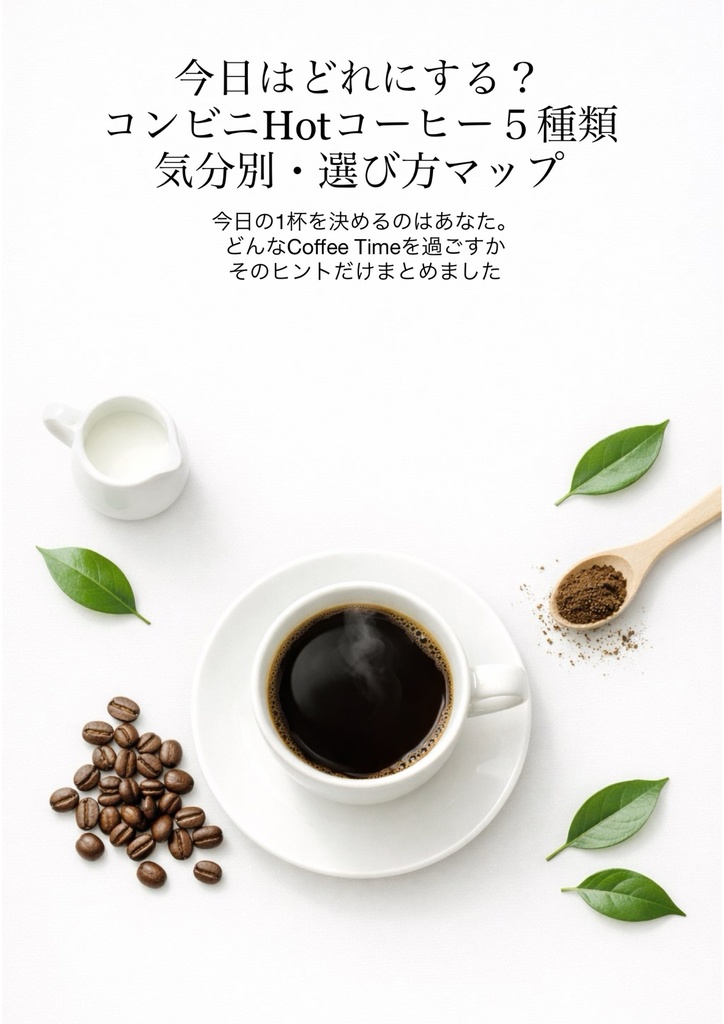 今日はどれにする？コンビニHotコーヒー5種類 気分別・選び方マップ