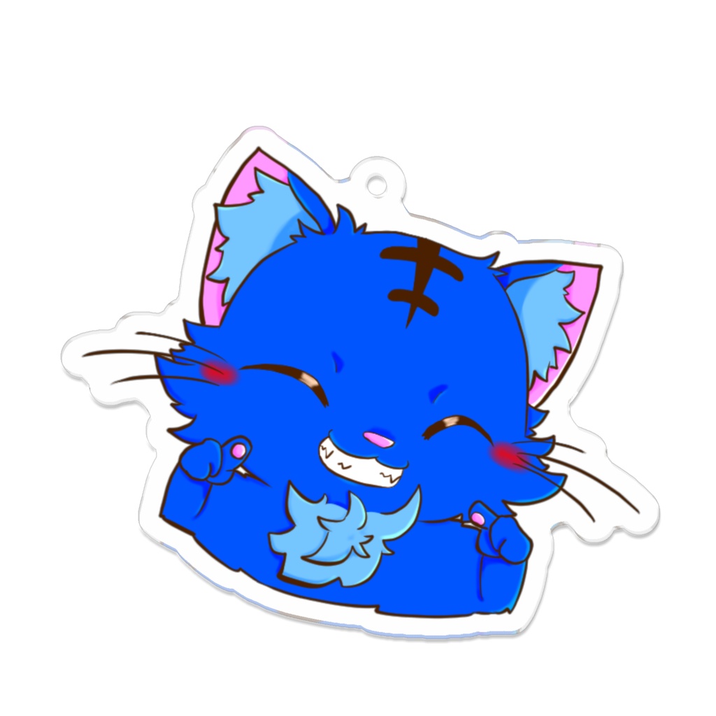 にっこり滑猫アクリルキーホルダー