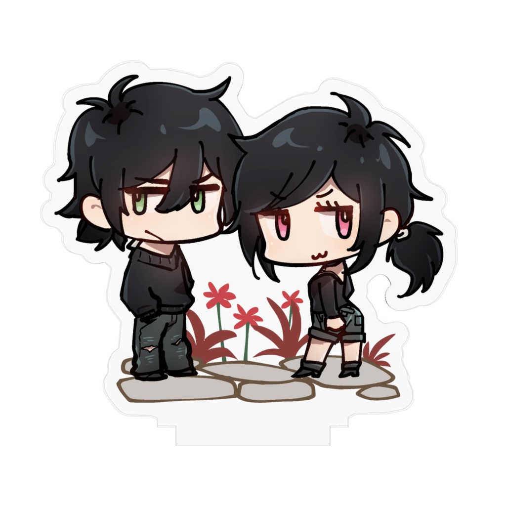 アンドリューとアシュレイのアクリルフィギュア