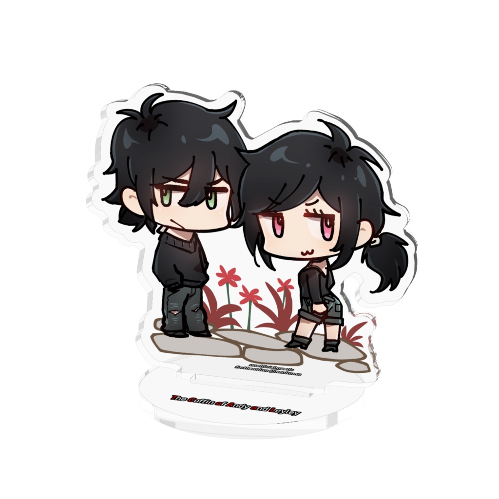 アンドリューとアシュレイのアクリルフィギュア