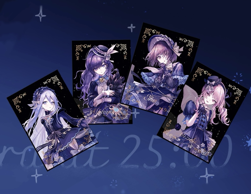 【予約販売】ニーゴ　箔カードセット