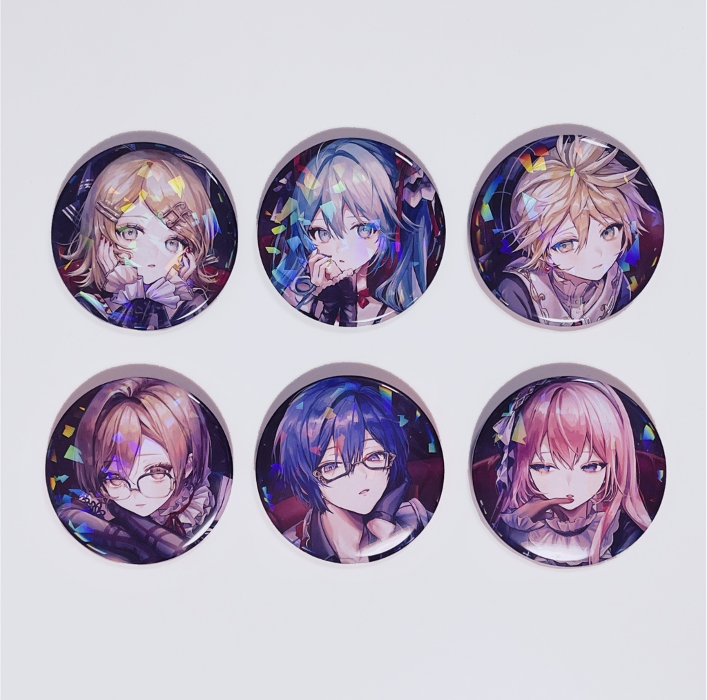 【予約販売】バーチャルシンガー ホログラム缶バッジ