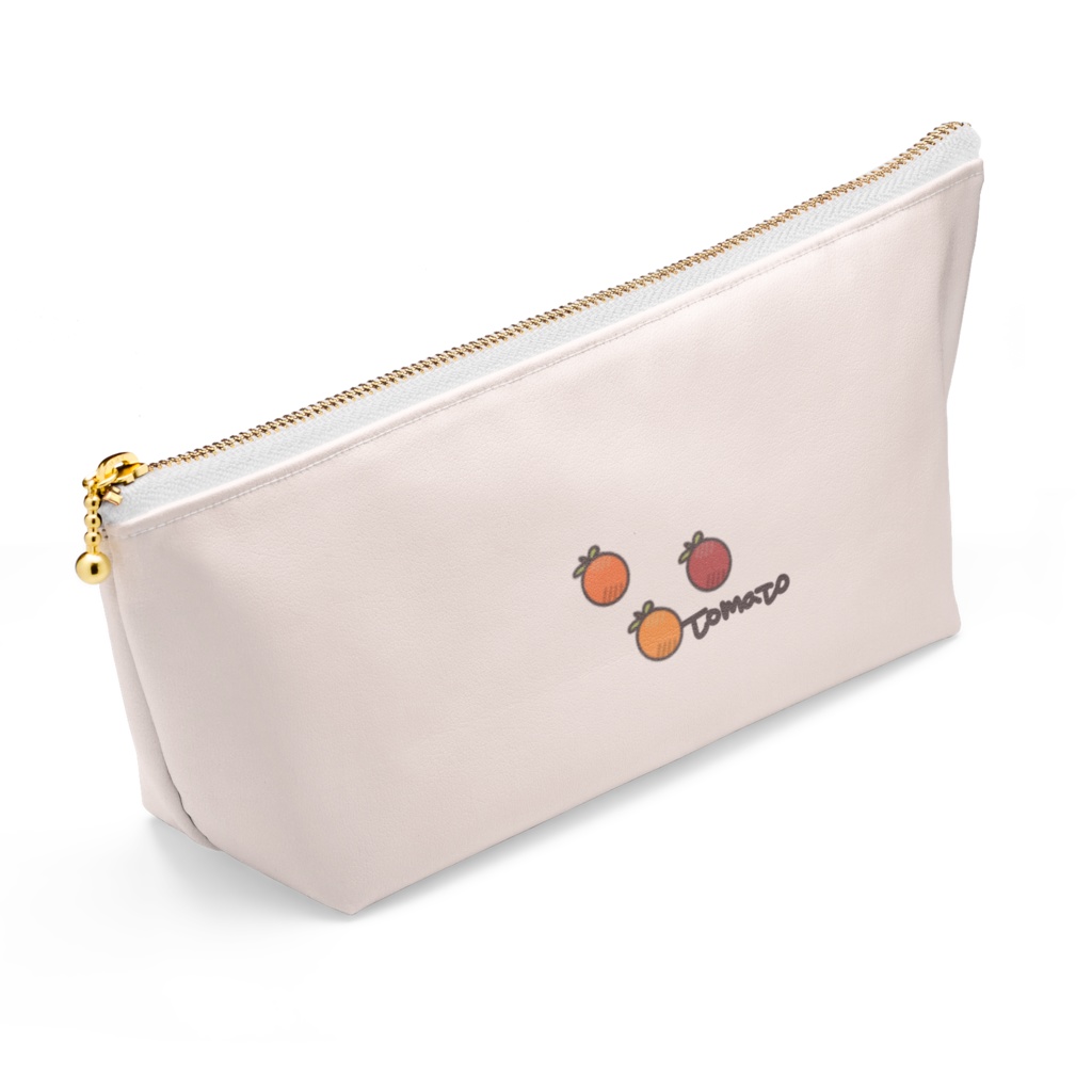 おばけとまとポーチ〔上品ピンク〕