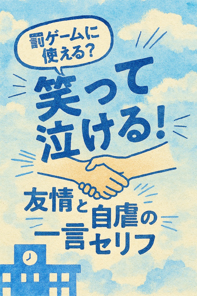罰ゲームに使える？笑って泣ける⁉友情と自虐の一言セリフ
