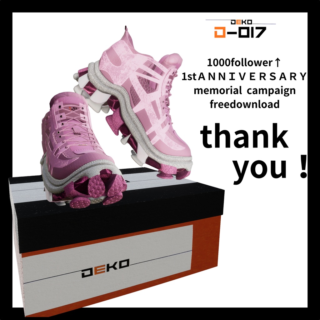 【無料】DK_017【1Stanniversary&1000follower達成キャンペーン】