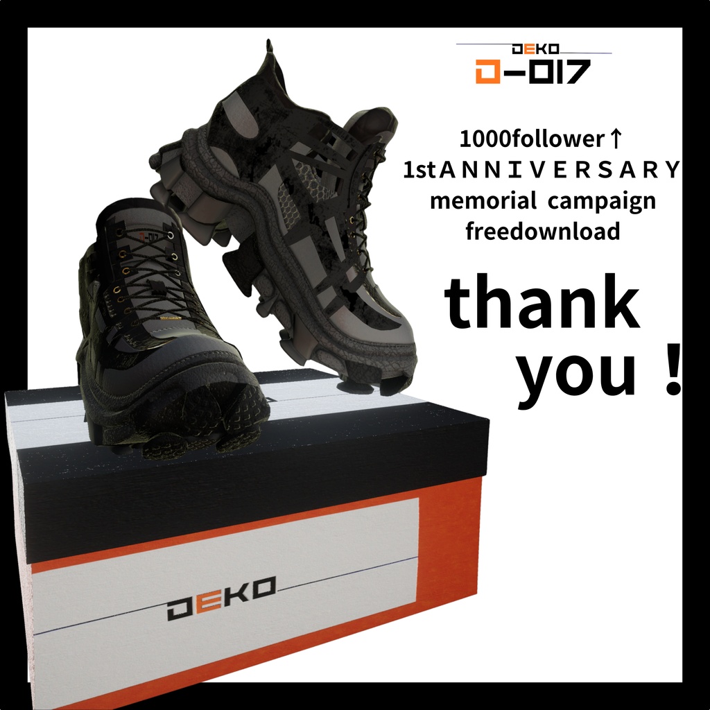 【無料】DK_017【1Stanniversary&1000follower達成キャンペーン】