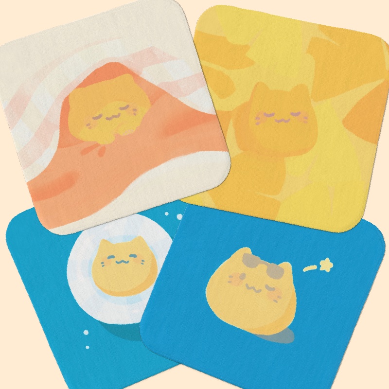 にゃんぷっぷータオル