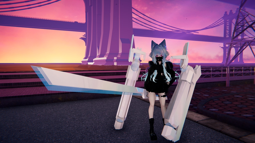 【VRChat想定】ブレードアームand対艦刀