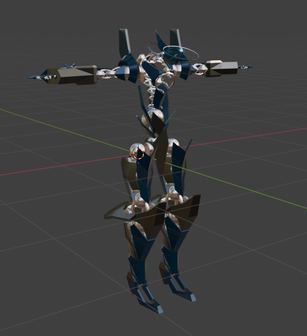 【VRChat想定】Skeletal Formation Mechanical Avatar(Universal Extended Accessory同梱) - アヤナミストの3Dモデル習作置き場 - 4/4