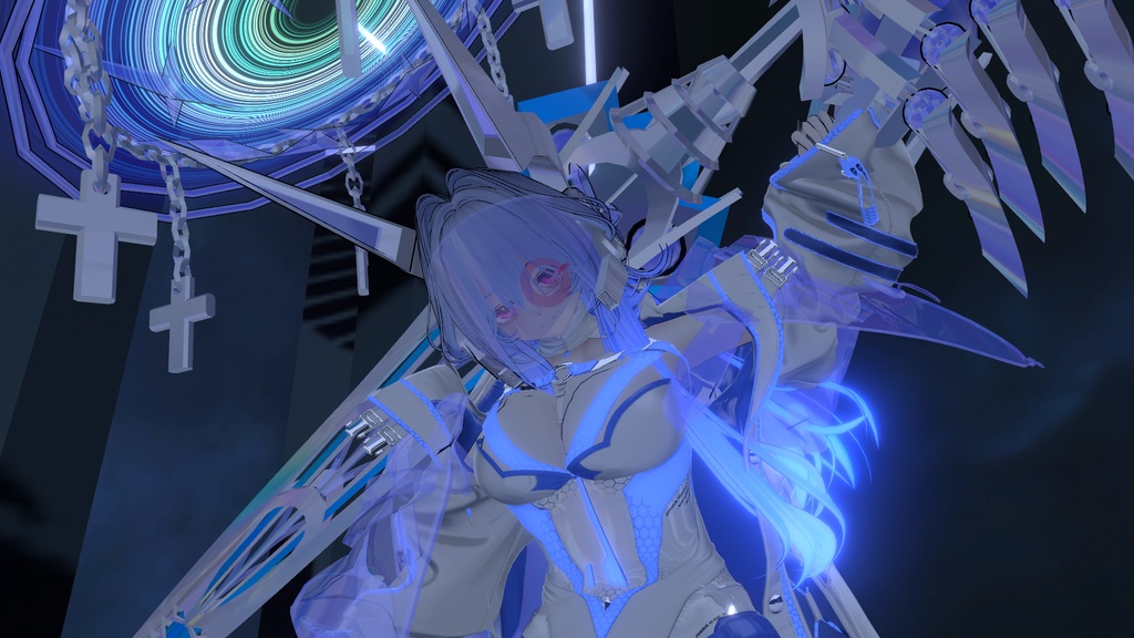 【無料】【VRChat想定】サイバーな特大剣