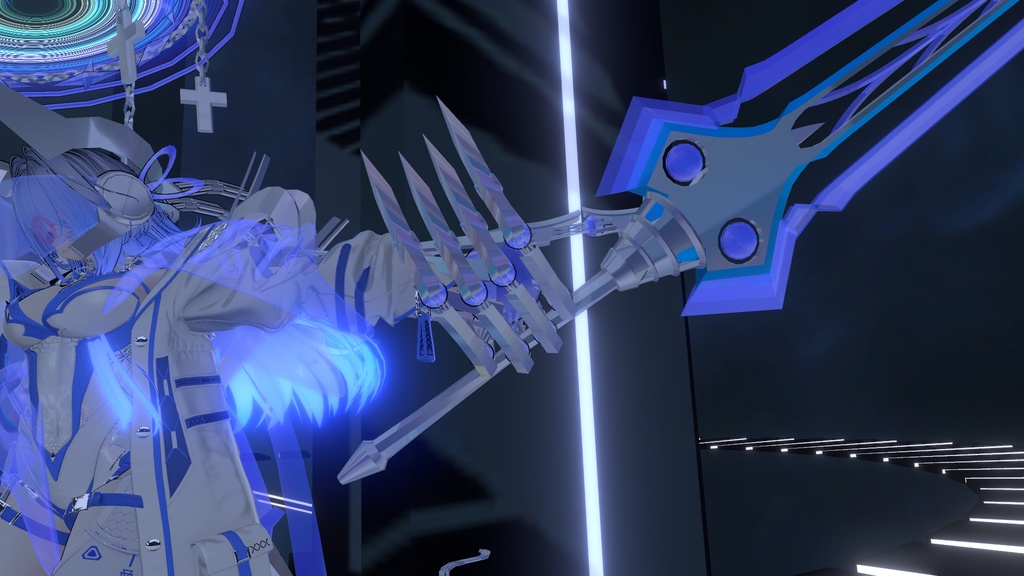 【無料】【VRChat想定】サイバーな特大剣