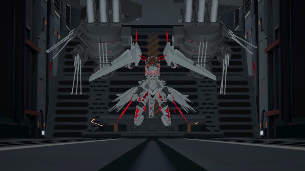 【VRChat想定】オプションパーツA:OW風大型兵装