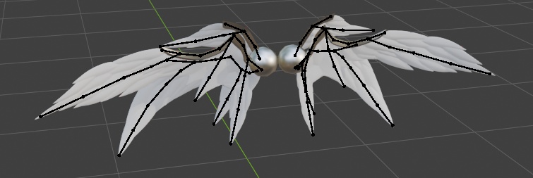 【VRChat想定】熾天使の翼/堕天使の翼/モノクル纏め売り