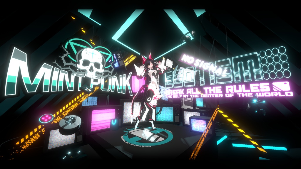 【VRChat想定】【Rize専用】バニーっぽいサイバー系衣装Ver.1.0.0【無料あり】