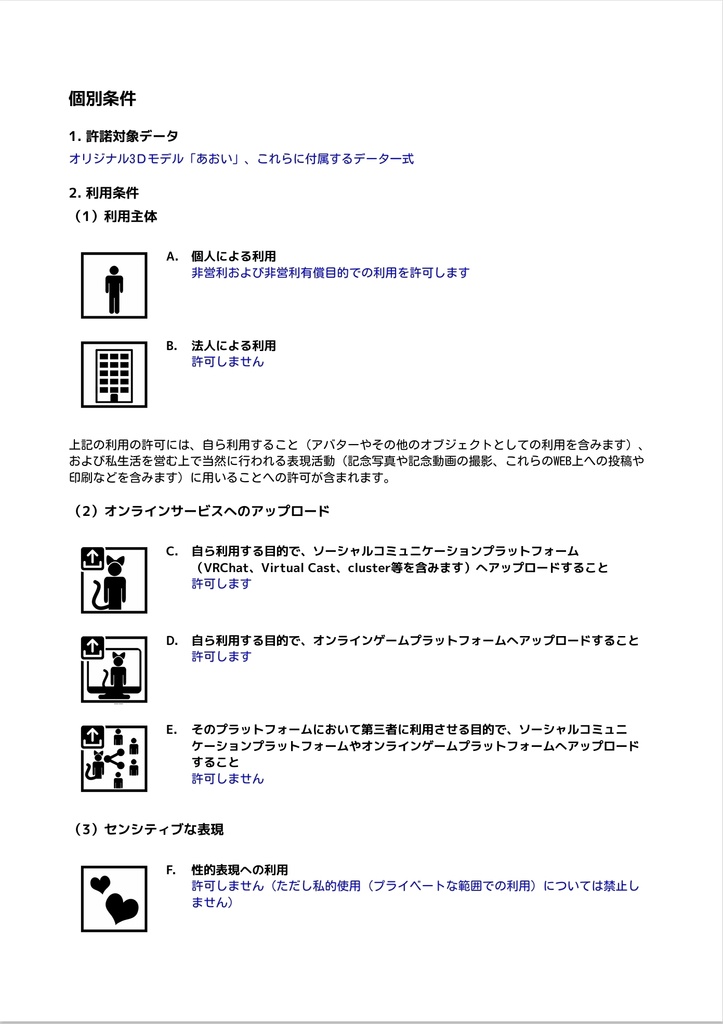 オリジナル3Dモデル「あおい」(VRMのみの暫定版)