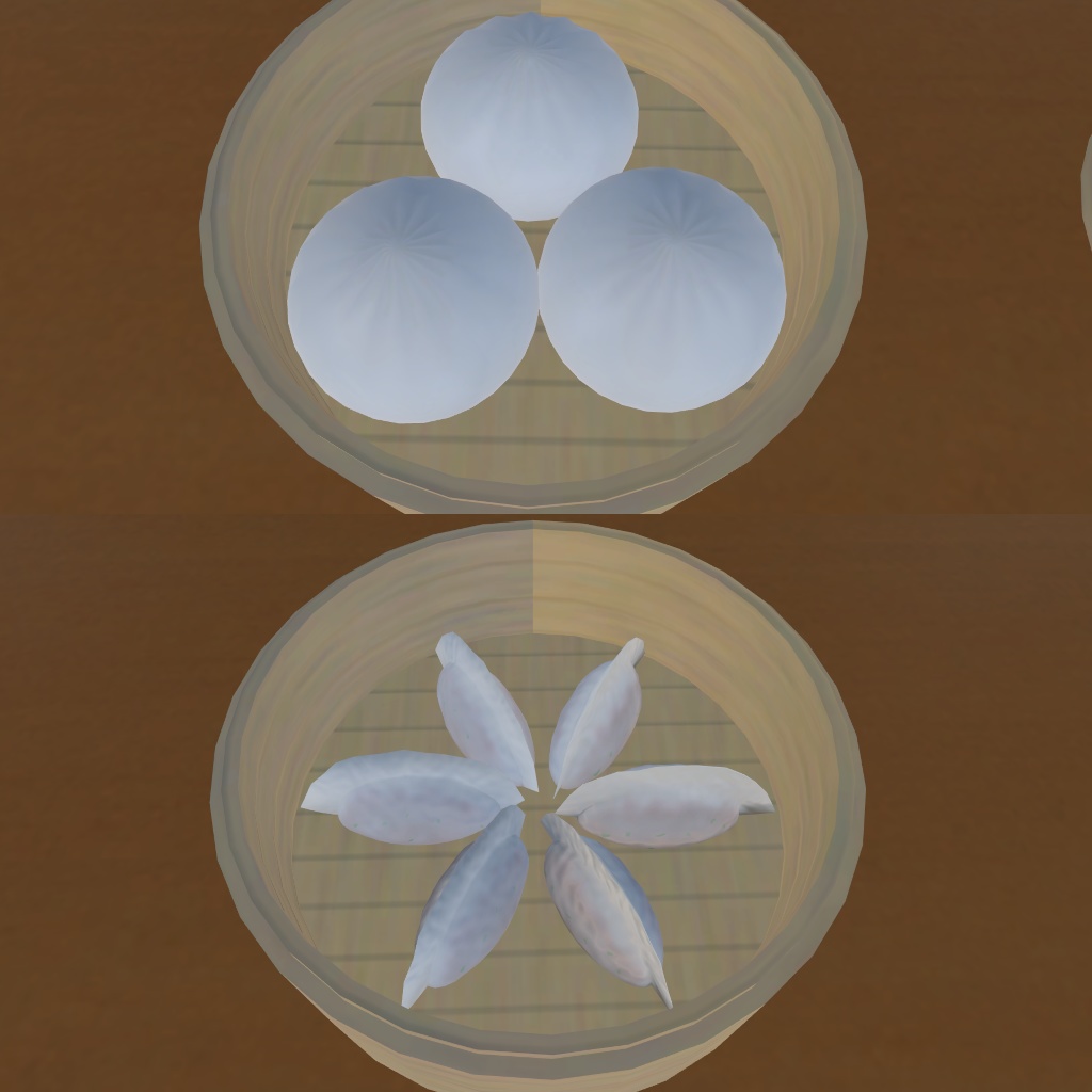 【VRC想定】ゆげが出る蒸籠