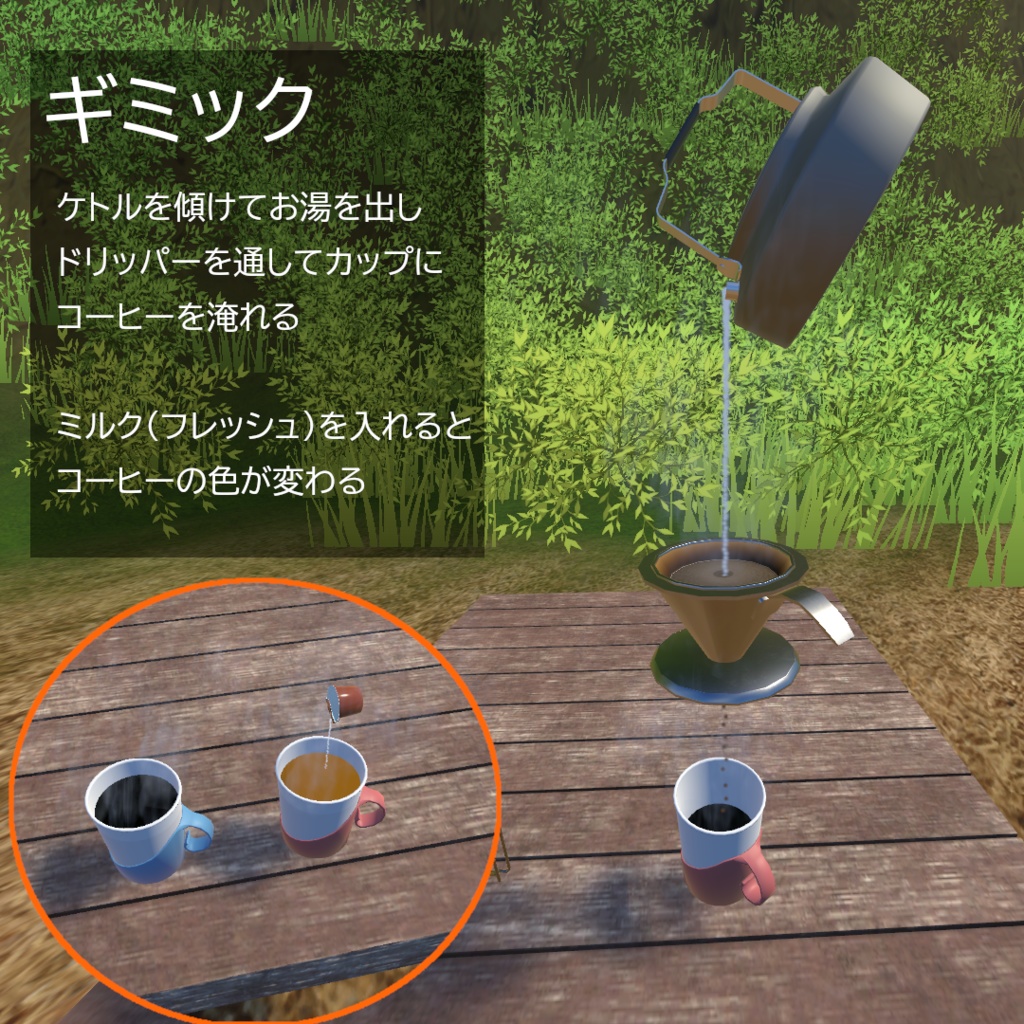 【VRC想定】ドリップコーヒーセット アウトドアEdition