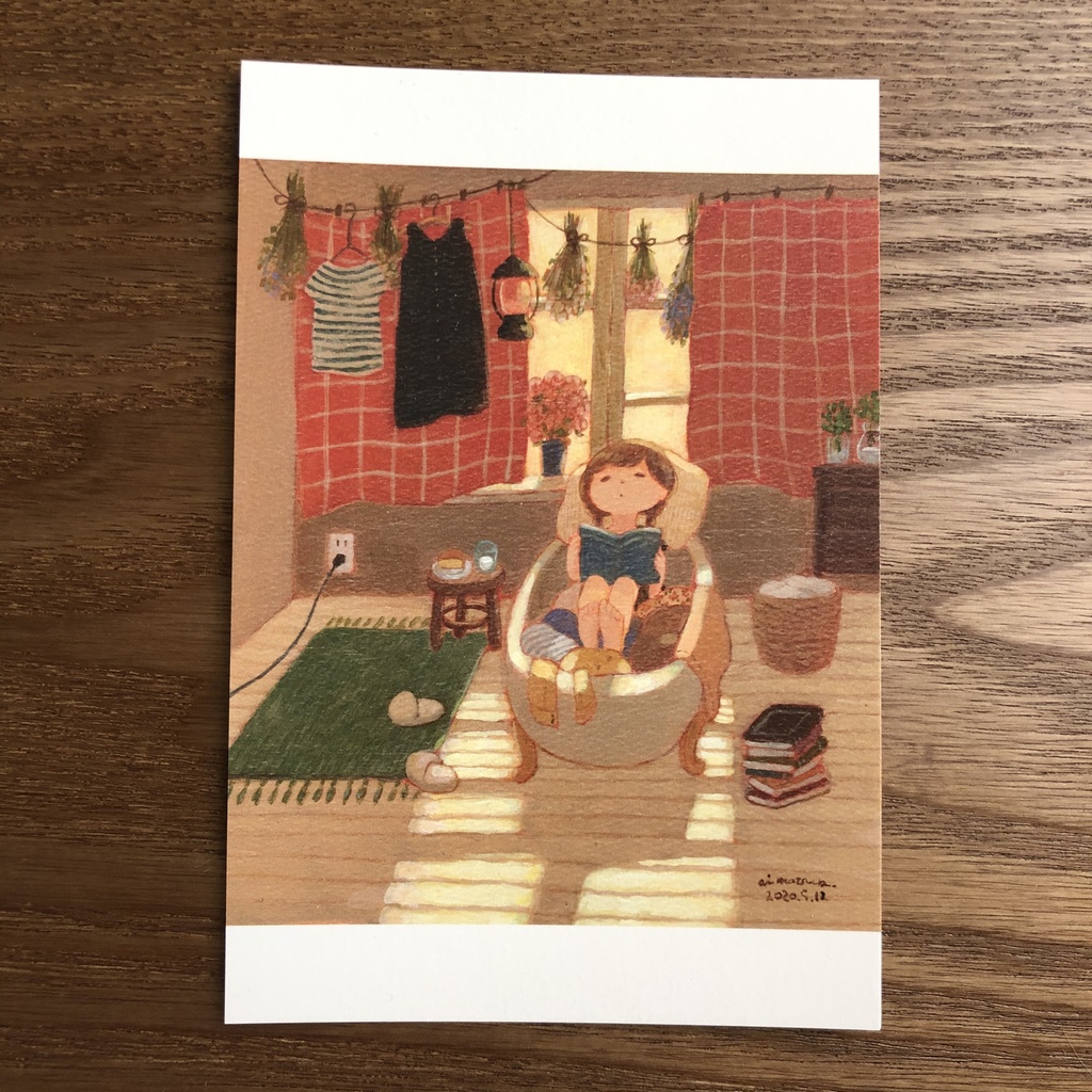 ポストカード「今日は何をしようかな」