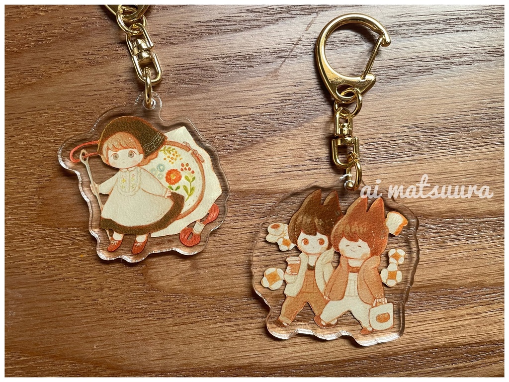 アクリルキーホルダー「お散歩ねこくんズ」