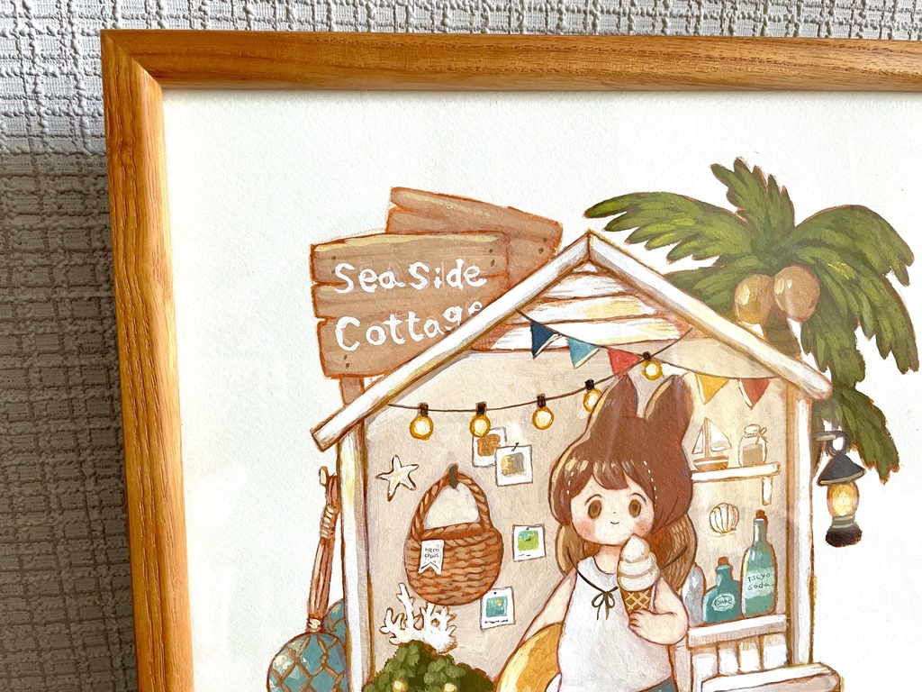原画「シーサイド・コテージ」