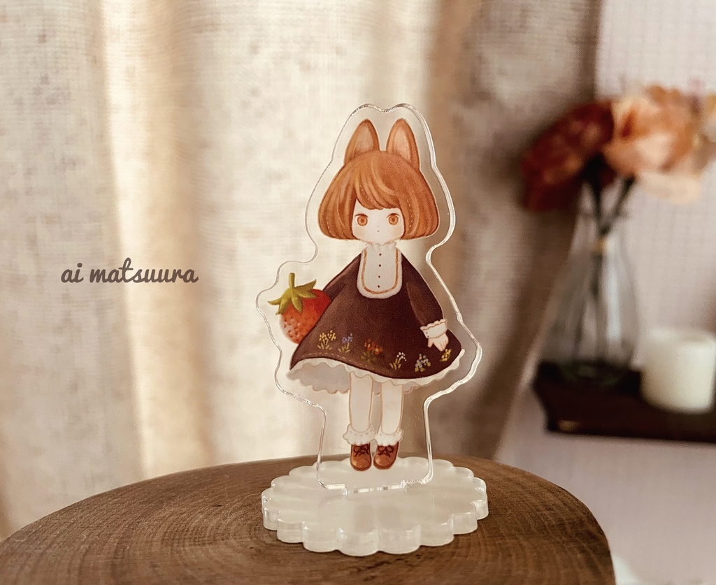 アクリルスタンド「いちごのねこちゃん」