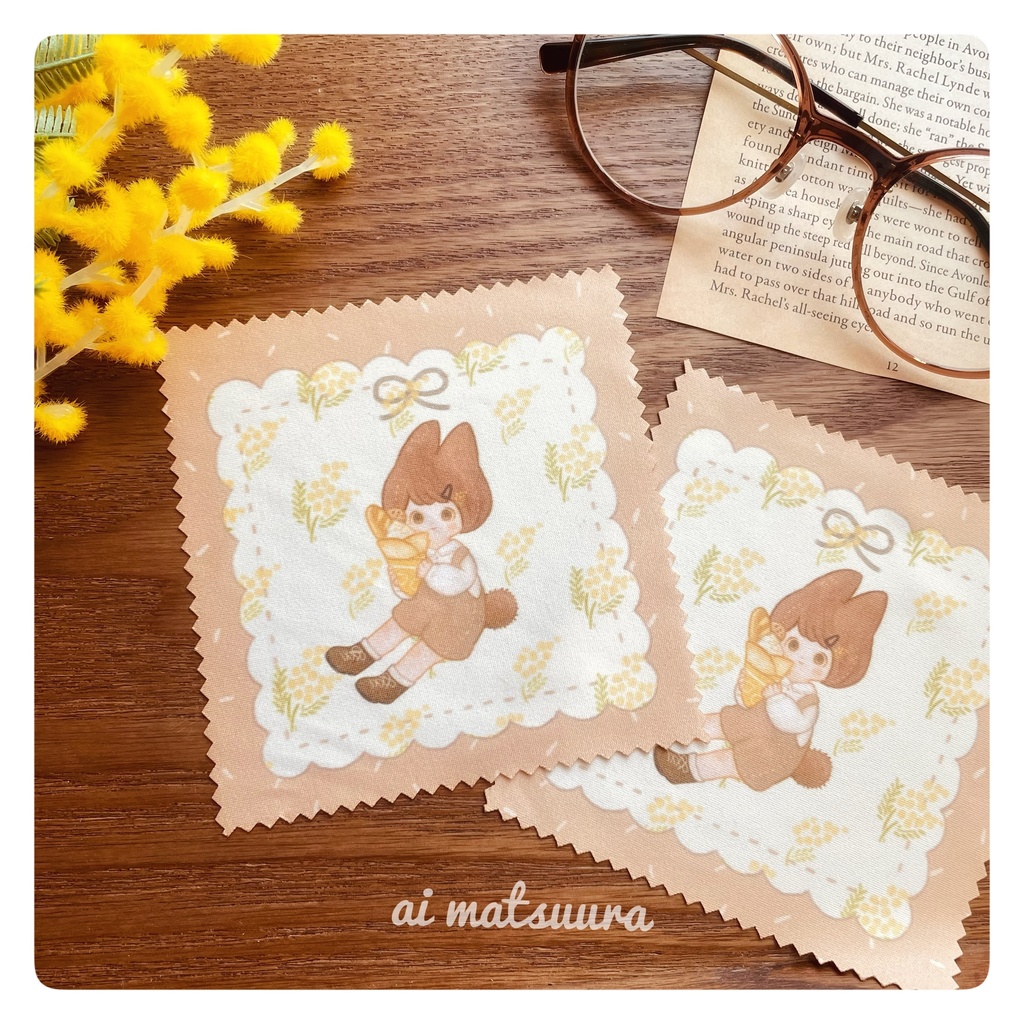 めがねふき「ミモザ」