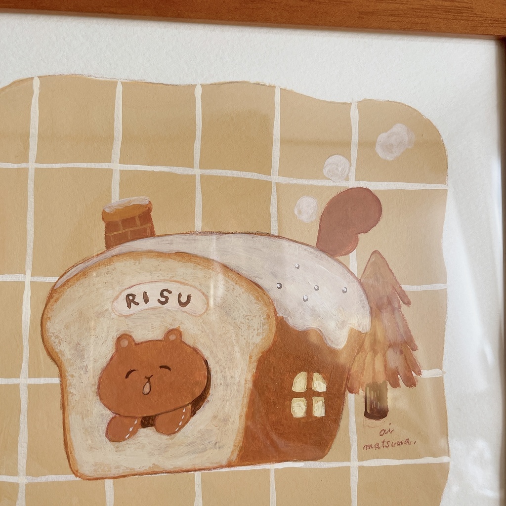 原画「ぼくのおうち」