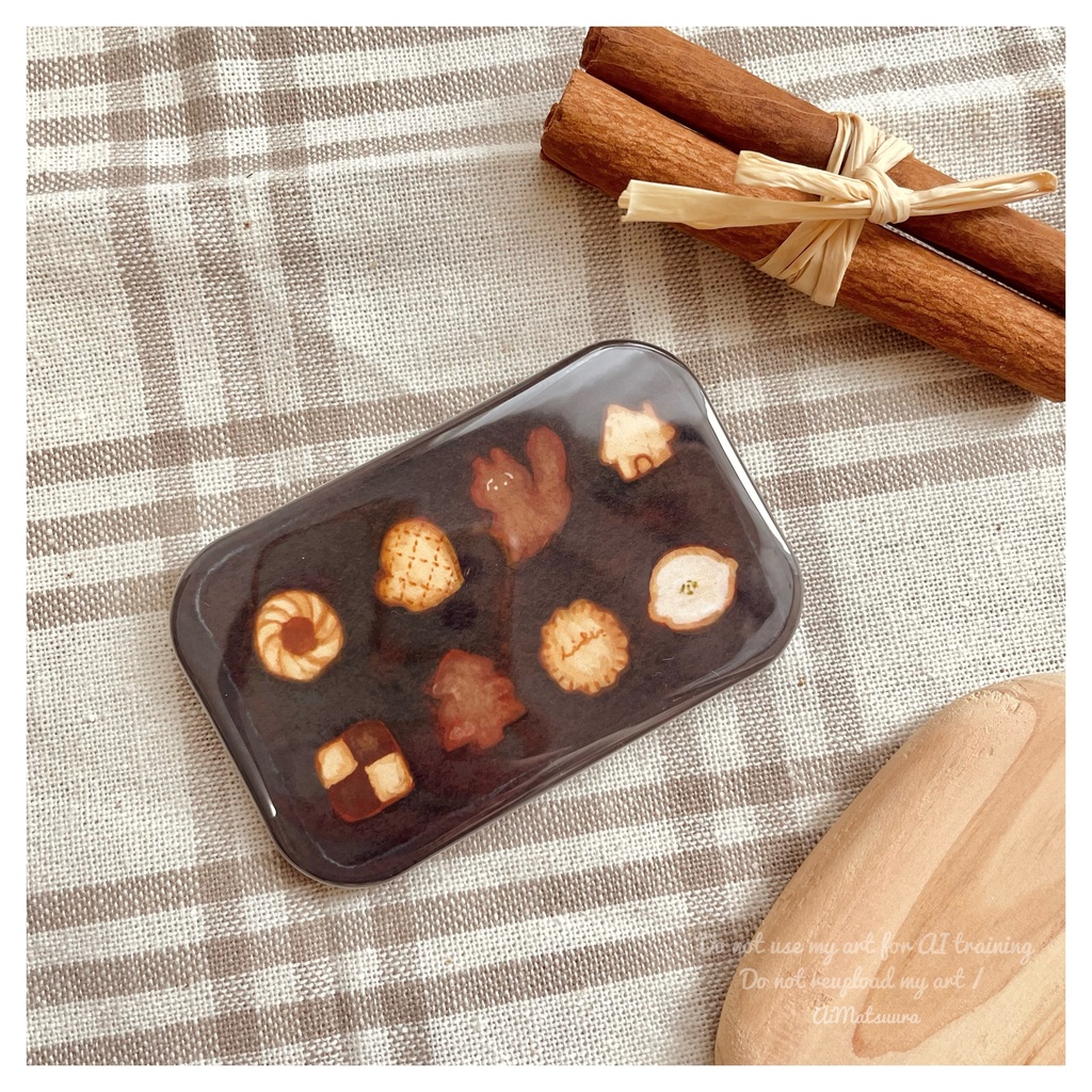 クッキー缶バッジ