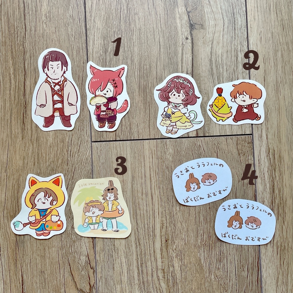 FF14シールセット(各4種)