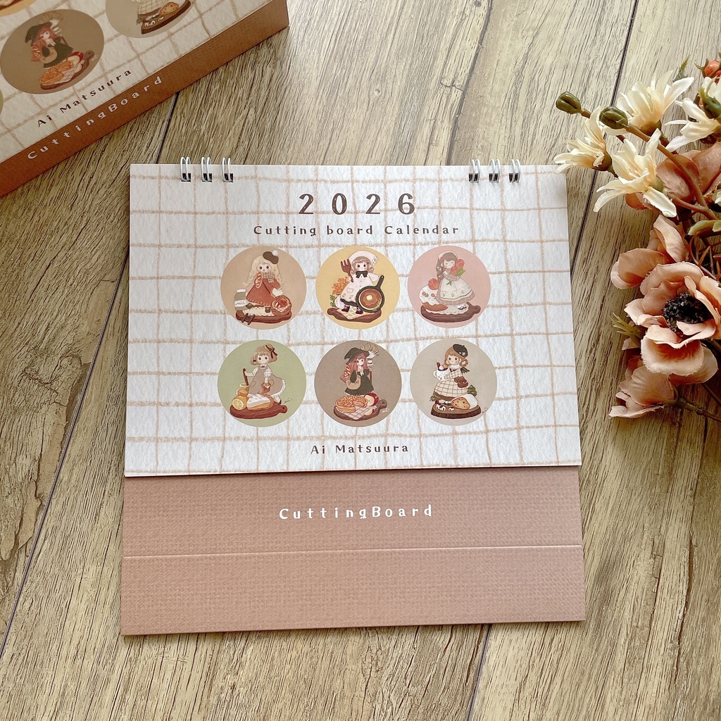 2026年カレンダー「cutting board」