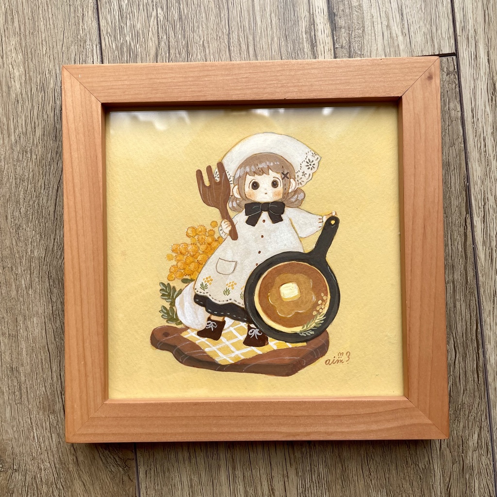 カレンダー原画「大きなパンケーキ」