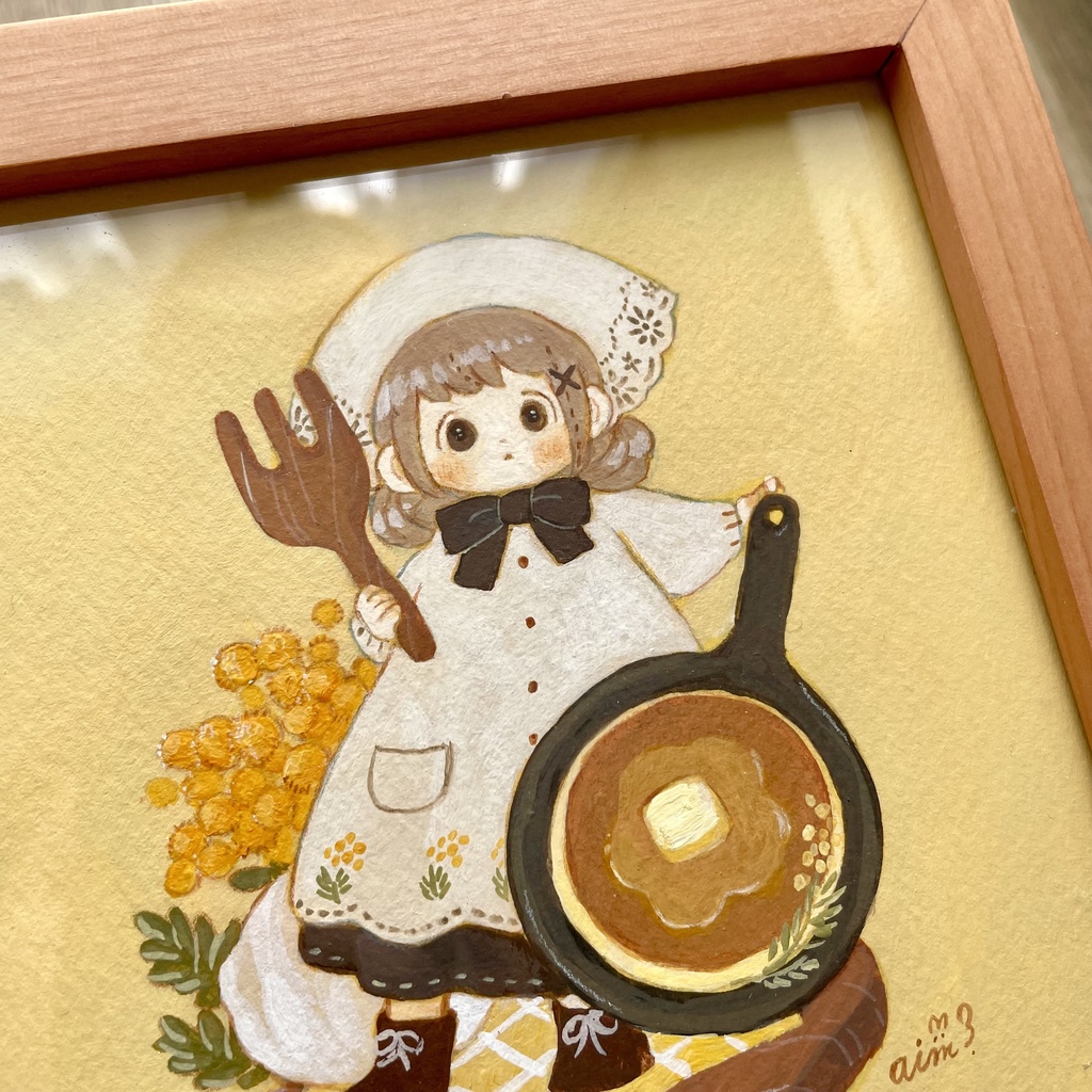 カレンダー原画「大きなパンケーキ」