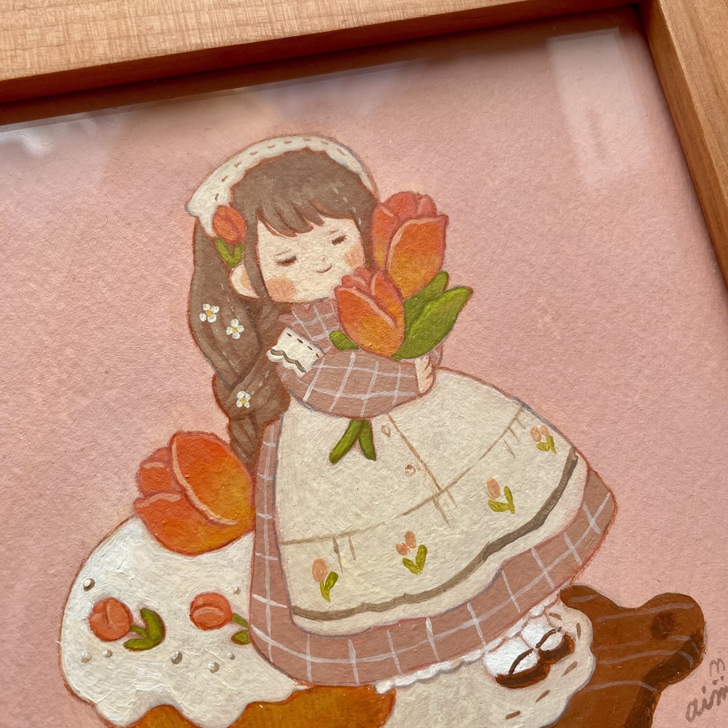 カレンダー原画「春の砂糖菓子」