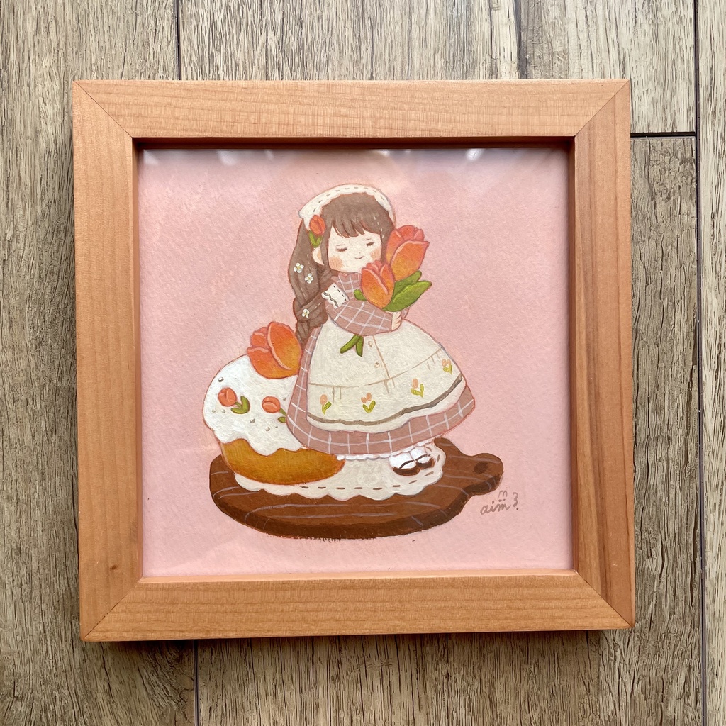 カレンダー原画「春の砂糖菓子」