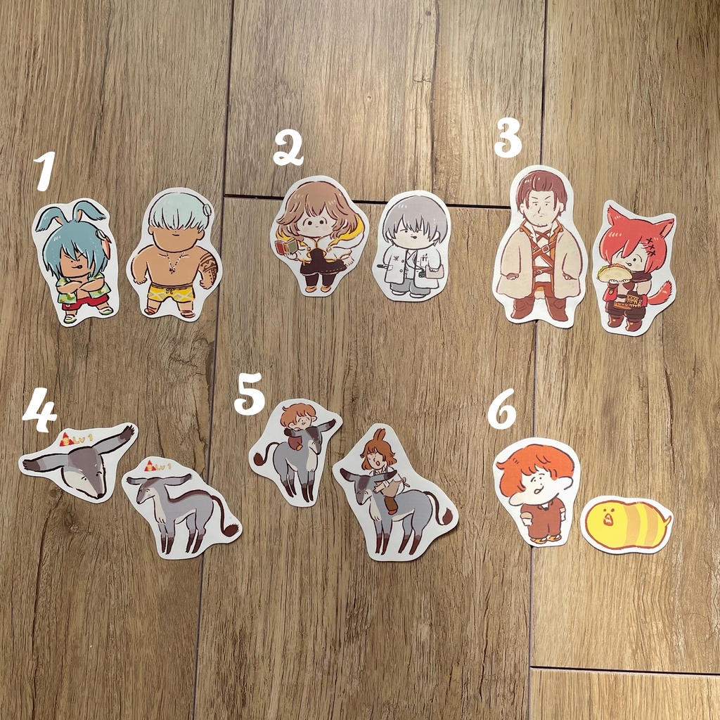 FF14シールセット(各6種)