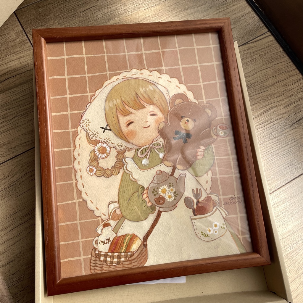 新作原画「ティータイムのおともだち」